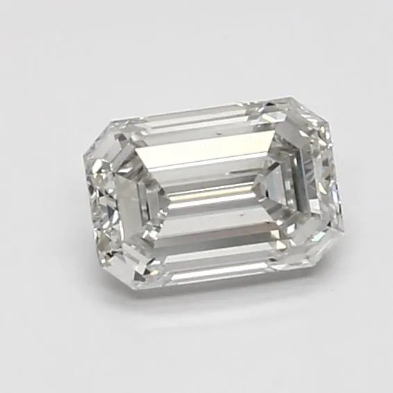 0,73 ct Smaragd, im Labor gezüchteter Diamant (Farbe G, Reinheit VS2, IGI-zertifiziert)