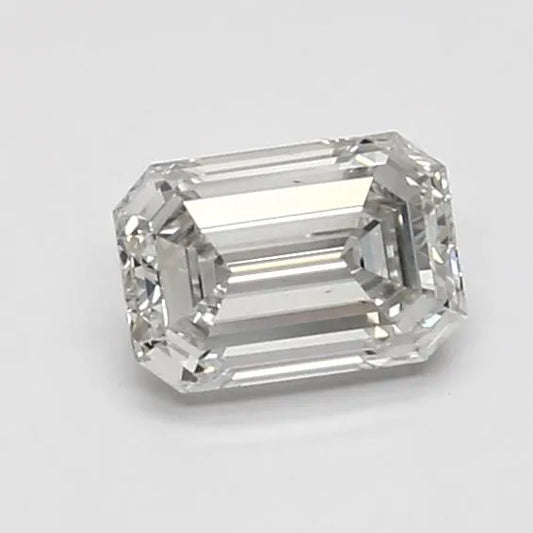 0,73 ct Smaragd, im Labor gezüchteter Diamant (Farbe G, Reinheit VS2, IGI-zertifiziert)